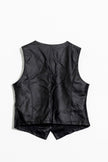 Faux leather vest